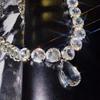 Vintage Duży Łezka Choker Luksusowe Naszyjniki Kryształowe Damskie Duży Naszyjnik z Dżetami na Biżuterię Ślubną