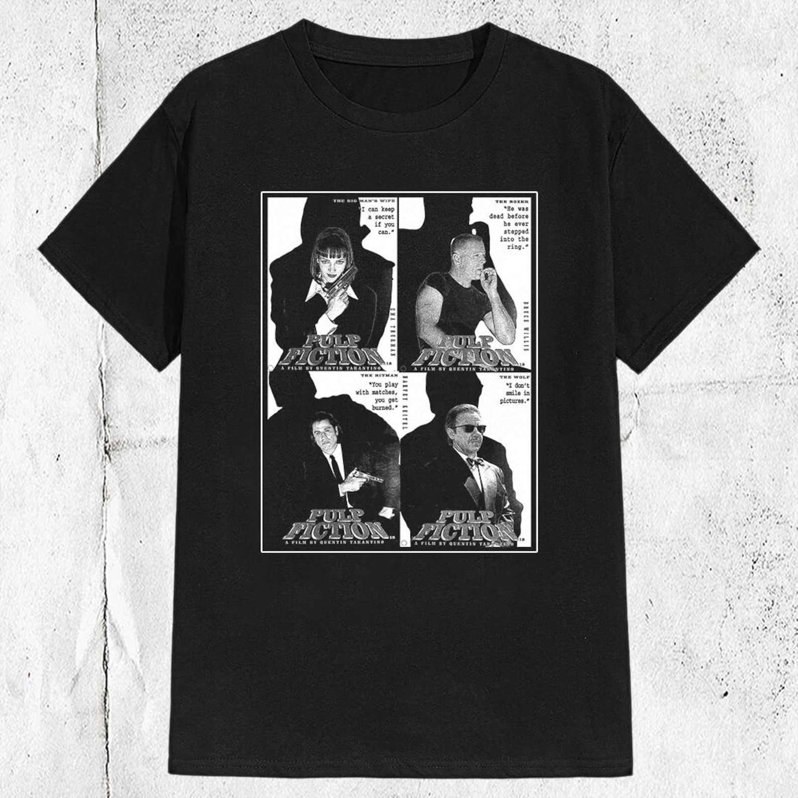 90s Pulp Fiction Movie T shirt S