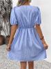 High-End Puff Sleeve Bow Tie Dress - 2026 Summer Collection