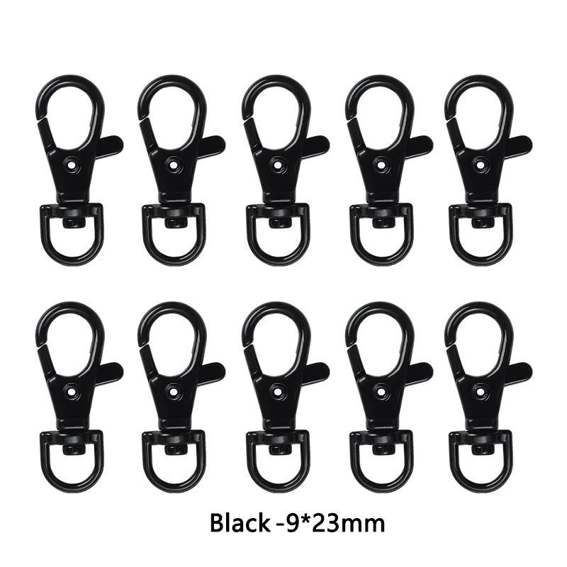 10Pcs/Lot 23/32/36/38mm Lobster Clasp Hooks Keychain 6 Colors DIY Jewelry Making Finding for Necklace Bracelet Chain Supplies