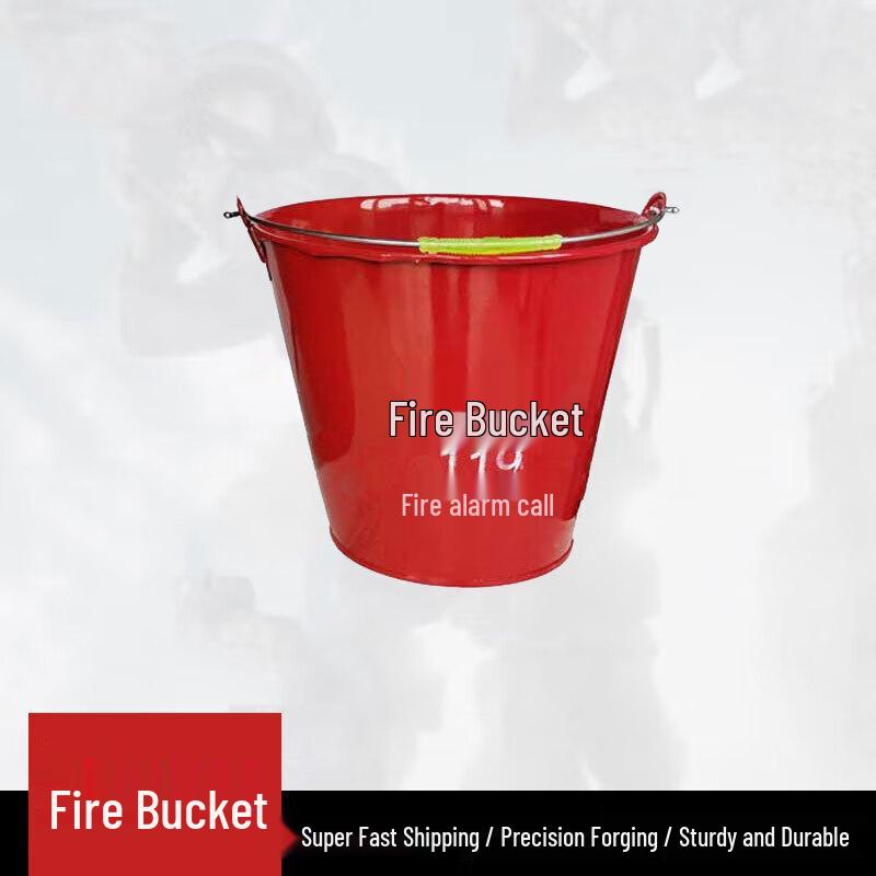 

Jinye 8L Painted Iron Fire Sand Bucket