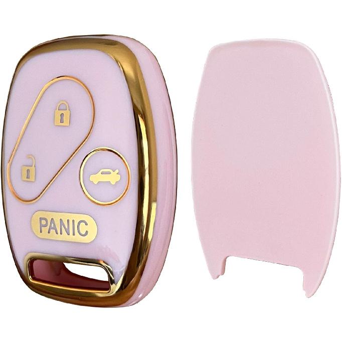 Keyless Entry Systems for Honda Key Fob Cover Fits for Honda 2003-2012 Accord 2006-2013 Civic EX 2009-2015 Pilot 2005-2006 CR-V Remote Smart Key