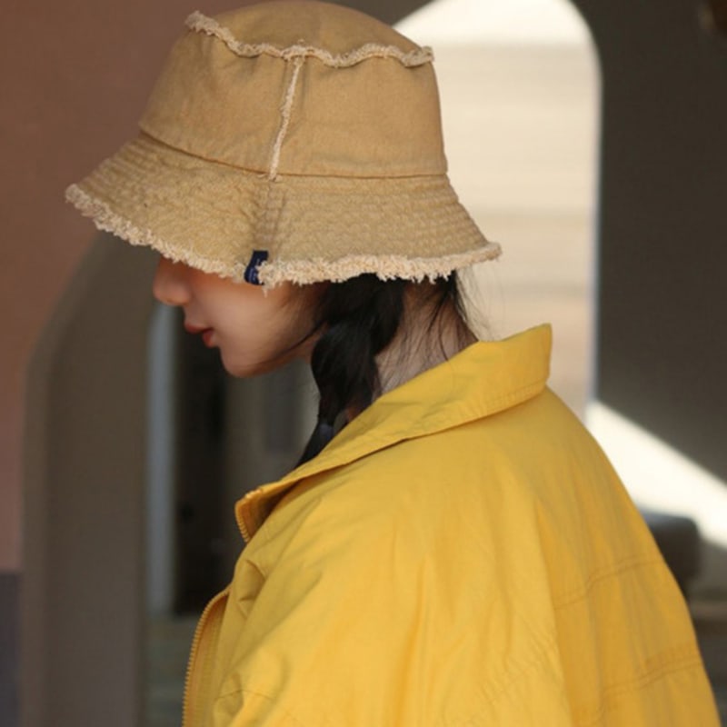 LOOKING4U On the Moment Reversible Pray Bucket Hat C1 Beige