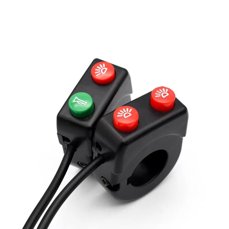 Motorcycle Control Headlight Horn 2-function Switch 22 Handlebar Tube Diameter 2-in-1 Combination Switch Motorcycle Accessories