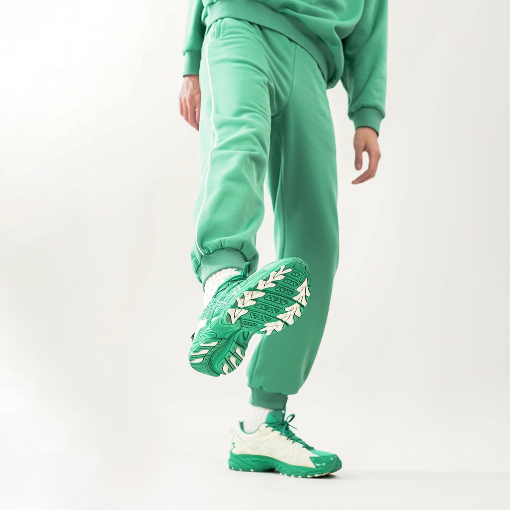 Asics Gel-Kahana Tr Comfortable Fabric Synthetic Leather Low-Top Long Distance Running Shoes Unisex Sneaker Green 1203A236-300