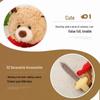 Warrior Bear Plush Toy: Teddy Bear Doll for Baby Cuddles and Kids' Birthday Gift