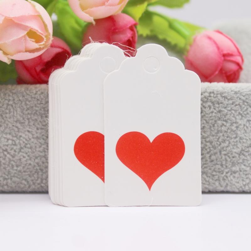 100 szt. + 100 sznurków 3x5 cm biały/papier kraft. Dziękujemy za ręczne wykonanie zawieszki do etykiety