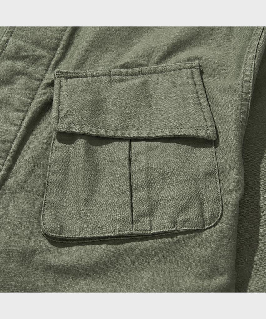 Vdr Back Sateen Cotton Jungle Fatigue Jacket [Swamp Green]
