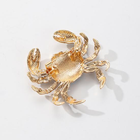 Süße Krabben Brosche für Damen Herren Vintage Krabbe Emaille Anstecknadel Meeres Tier Brosche für Jacken Hüte Schals Taschen