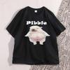 Pibble Pattern Tshirt with Personalized Highquality Printing 2026 New Hot Selling Cotton Fun Tshirt Round Neck Short Sleeved