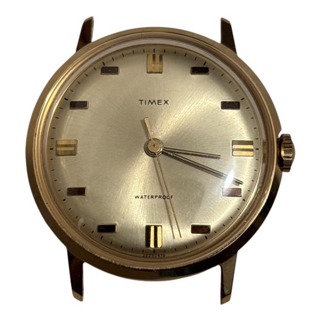 Used 70s TIMEX Vintage Manual Winding Watch Gold