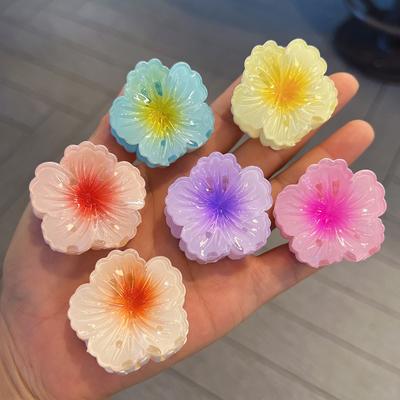 4 cm Koreanischer Strandurlaub Böhmischer Stil Mode Eierblume Haarspangen Blume Groß Haarspange Haarnadel für Frauen Mädchen Accessoires