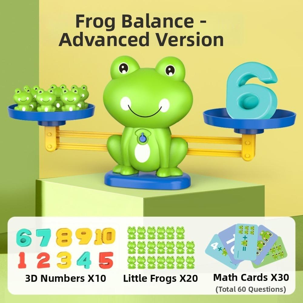 

Addition Subtraction Frog Math Balance Toy Educational Math Toy Kids Early Education 20 frogs