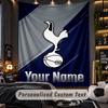 TapestryTottenham Hotspur FC Custom Name Text Personalized Wall Hanging Tapestry Home Wall Decor