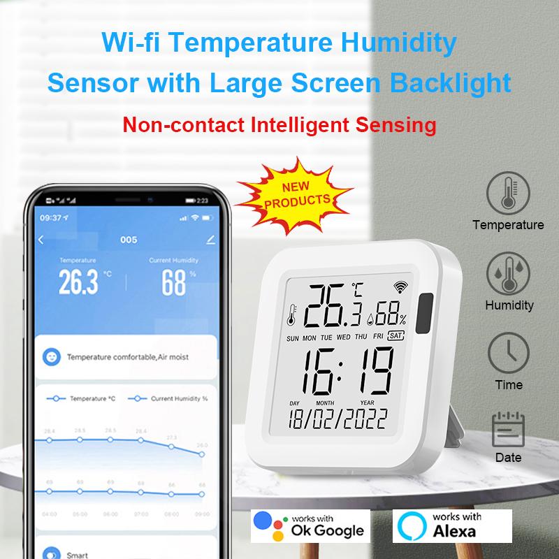 Remote Monitoring Switch Time Intelligent Linkage Tuya Humidity Sensor Wifi Temperature Sensor Working With Alexa Google Home
