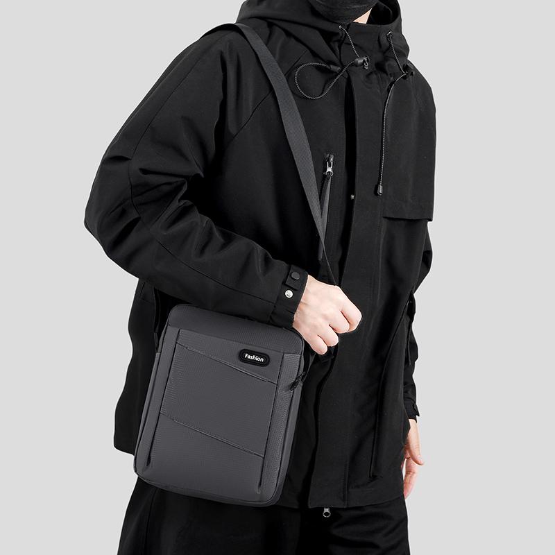 Herren Multifunktionale Umhängetasche Wasserabweisende Aktentasche Strapazierfähiges Oxford-Gewebe Business-Tote mit mehreren Fächern