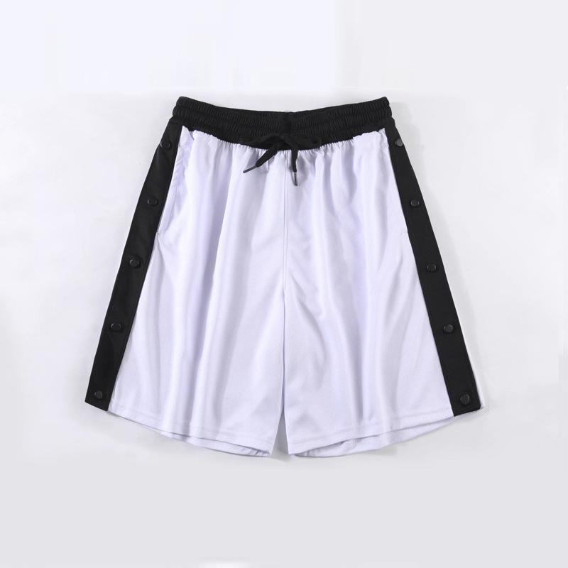 Men's American Style Quick-Dry Sports Shorts - Basketball & Marathon Training Snap-Button Loose Fit - Five-Point Length