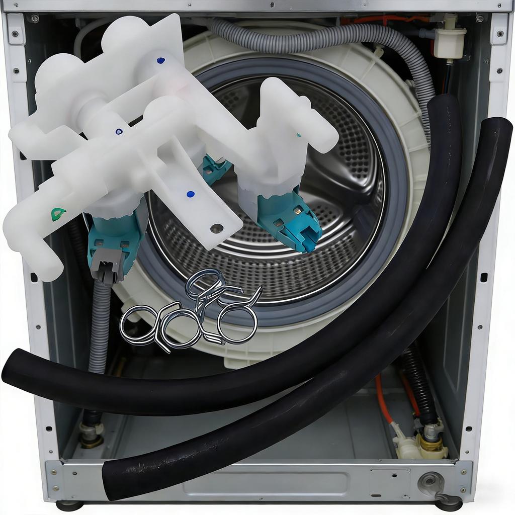 Efficient Water Inlet Valves Quick Installation Laundry Valves for Automatic Washing Machines Intelligent Water Saving