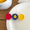 Girl Hairpin Contrasting Color Design Button Shape Hair Clip Non-irritating Side Bang Hair Pin Hair Accessory