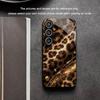 Dark Leopard Print Pattern PhoneCase Glass PhoneCase for Samsung Galaxy S26 S25 S24 S23 S22 FE Ultra Plus Scratch Proof Smooth