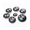 7 peças de emblema preto para capô e porta-malas para todos os modelos E30 E36 E46 E34 E39 E60 E65 E38 X3 X5 X6 3 4 5 6 7 8 (82mm + 73mm)