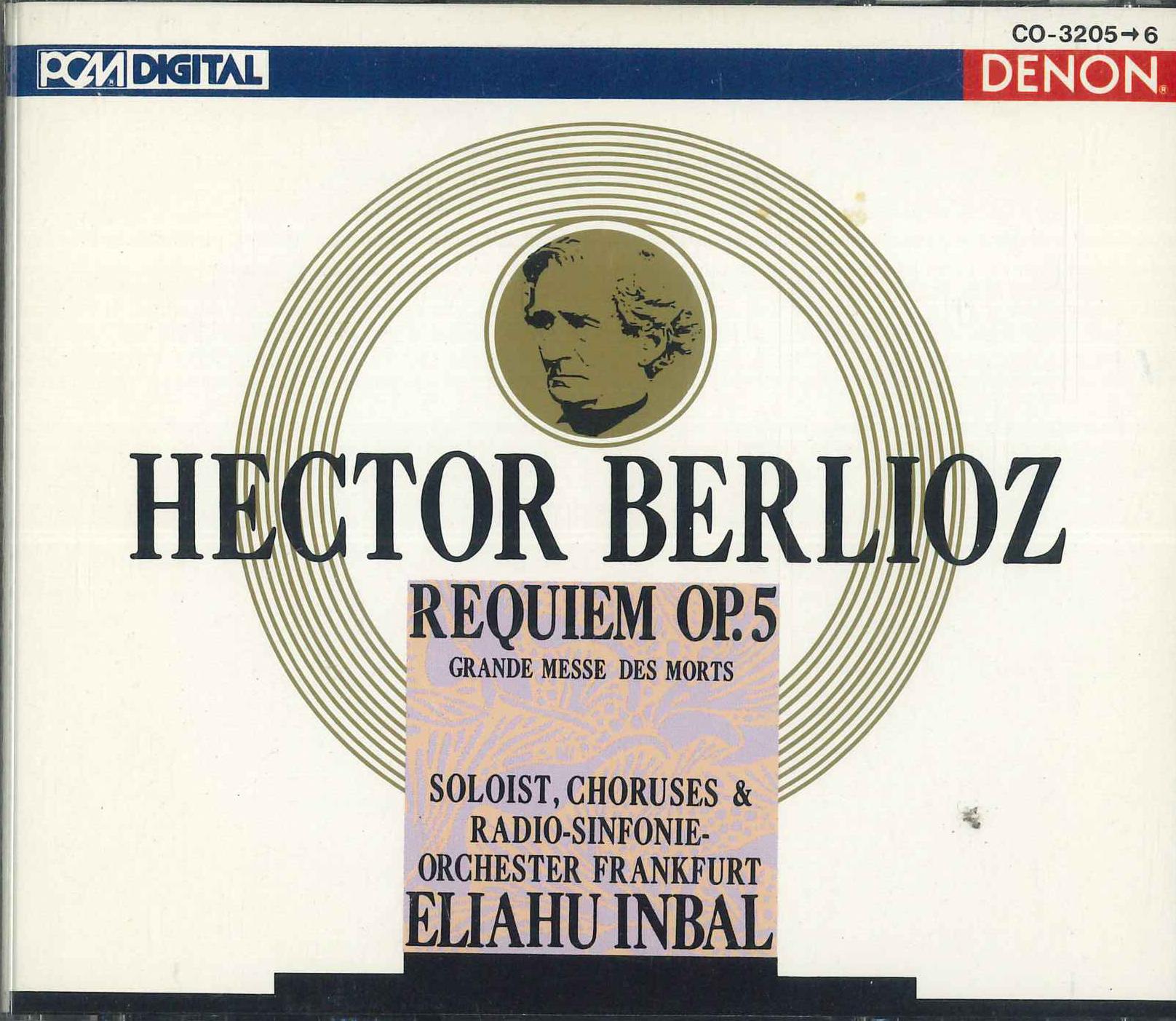 

CD ELIAHU IMBAL, SOLIST, CHORUSES & RA - Berlioz Requiem Grande Messe Des Mo CO32056PROMO DENON 1989 Japan Classical Used