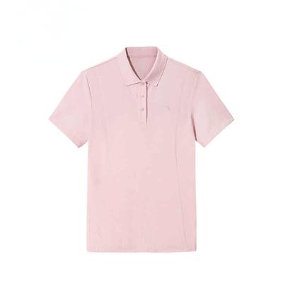 Sports Lifestyle Series Comprehensive Training Series Solid Color Comfortable Breathable Versatile Short Sleeve Polo Shirt Women Tops 962527123-3