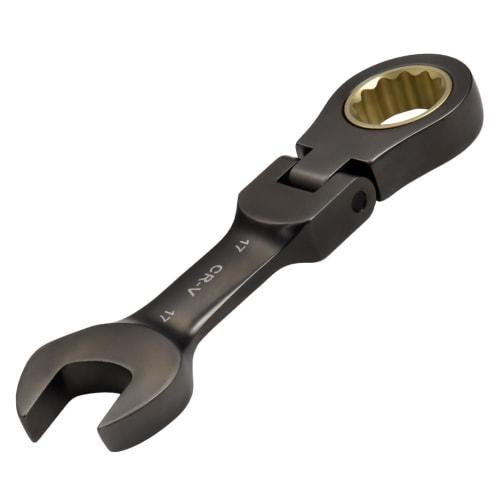 

SPEEDWOX Гибкий трещоточный ключ, Поворотный трещоточный ключ, Комбинированный трещоточный ключ, Короткий гаечный ключ, Подходит для сорванных болтов и гаек, 72 зубца, Поворотная головка на 180 градусов