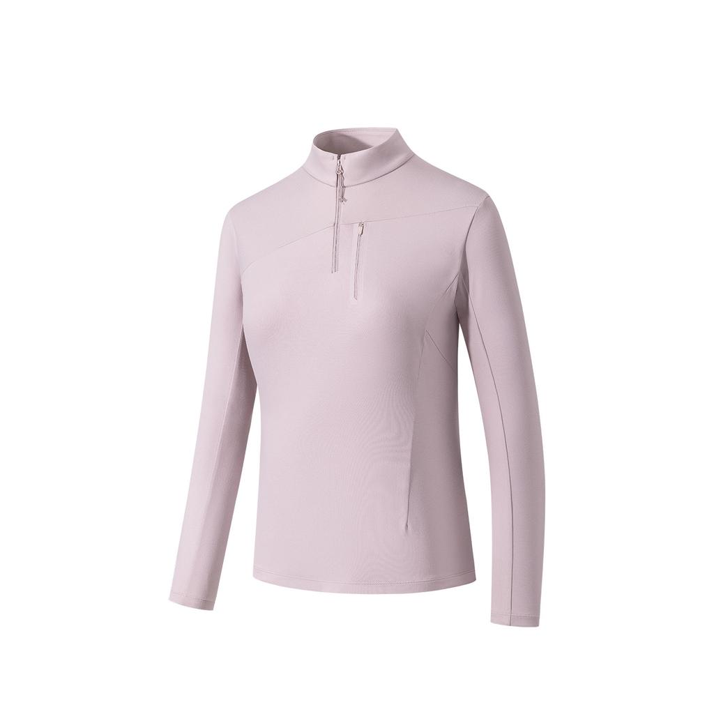 Anta Fashionable Solid Color Versatile Casual Knit Sweater Women Tops 162610406-6