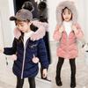 Girls' 2024 Korean Velvet Mid-Length Thick Winter Cotton Coat