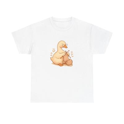 Unisex Erwachsenen T-Shirt Grandmacore Stricken Gans Gemütliche Kunst