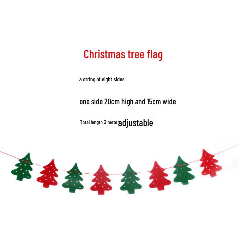 Non-Woven Christmas Decorations Bunting for Shopping Malls and Stores