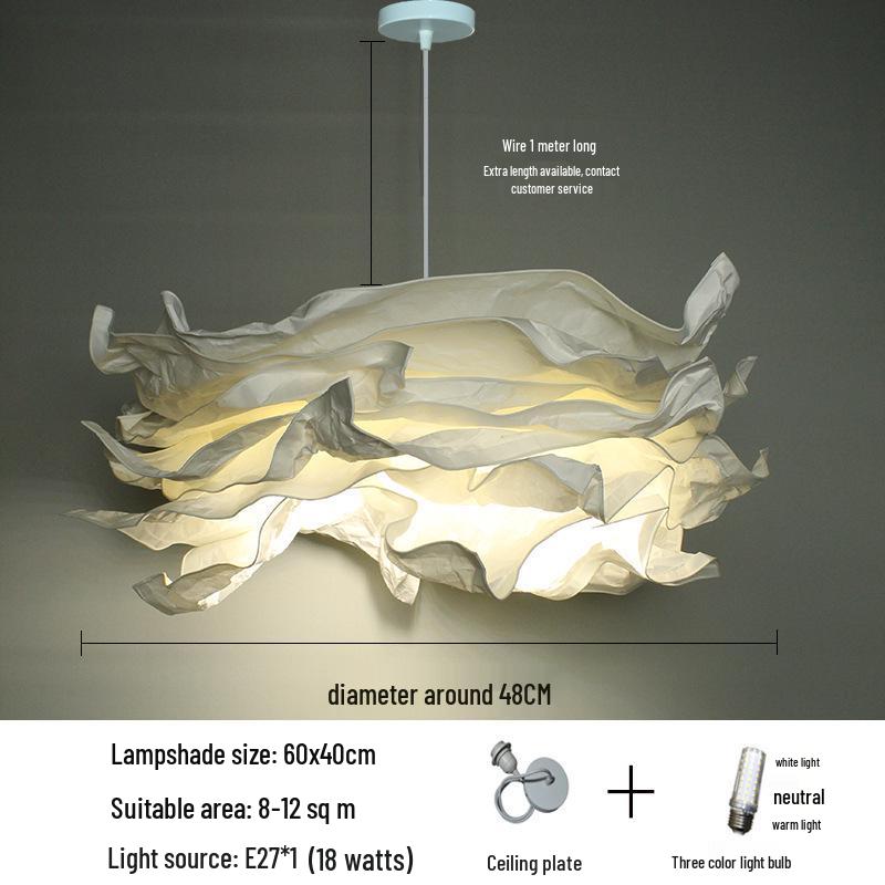 B&B Clothing Creative Cloud Lampshade - Nordic Pendant Light for Living Room, Restaurant, Bedroom, Study
