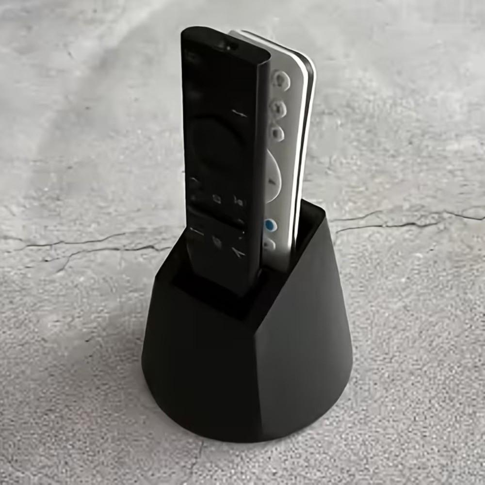 Plastic Remote Control Holder 2-Hole Desktop Storage Box TV Remote Organizer Desktop Storage