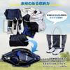 Golf Tote Premium PU Large Shoe Embossed Shoulder Strap Waterproof X S.T.Golf Men's Bag, Leather, Capacity, Storage, 3-Way, Logo, Included, (Navy