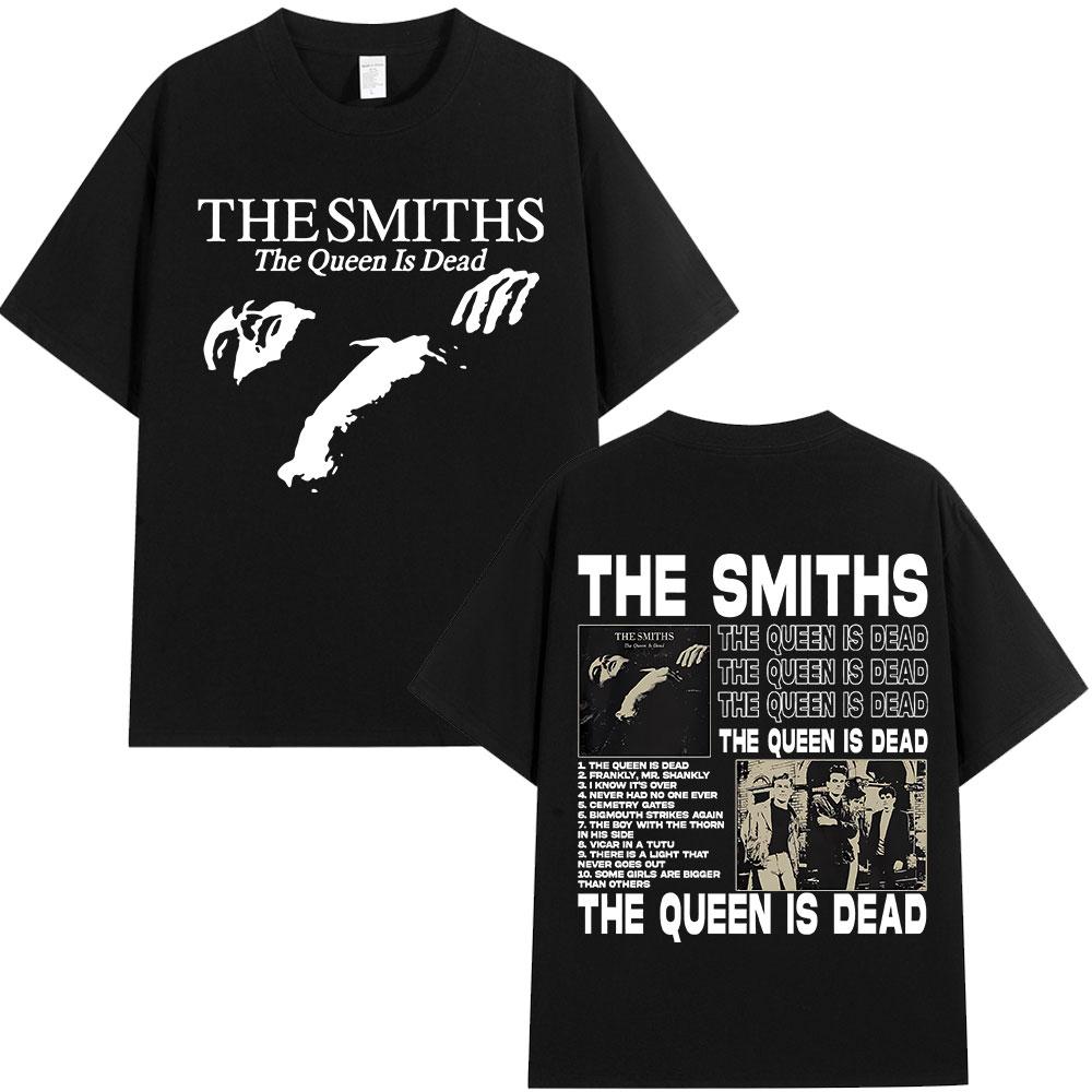 The Smiths The Queen Is Dead T Shirt 1980s Indie Morrissey Oversized Tshirt Vintage Punk Rock Band Tshirts Streetwear Unisex