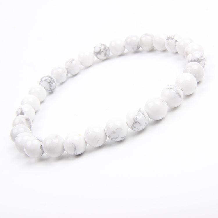 Red Agate Crystal Bracelet: Simple Round Beads, Couple Style Hand Jewelry