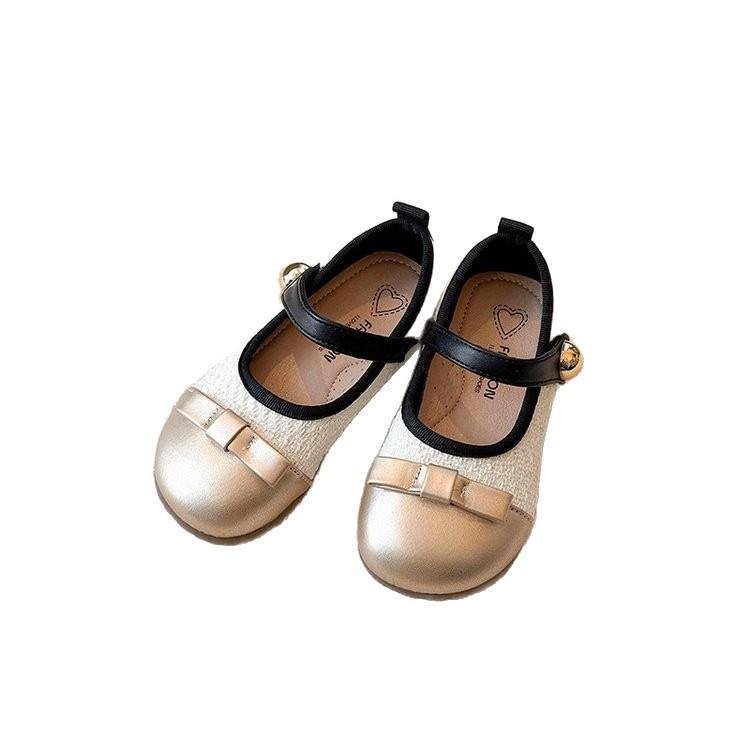 Girls' Retro Princess-style Leather Shoes with Soft Soles, Fashionable Princess Shoes, New Autumn Non-slip Single Shoes for Little Girls