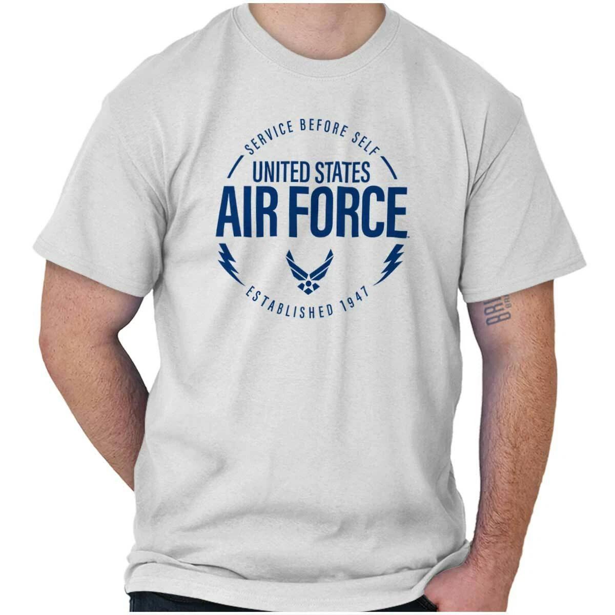 United States Air Force Service Before Self Womens or Mens Crewneck T Shirt Tee XXXL