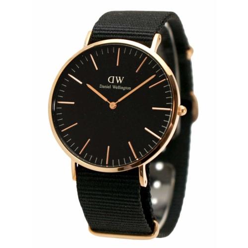 

Daniel Wellington Classic Black Cornwall 40mm Men s Watch with Rose Black Dial and Black NATO Strap (DW00600148)