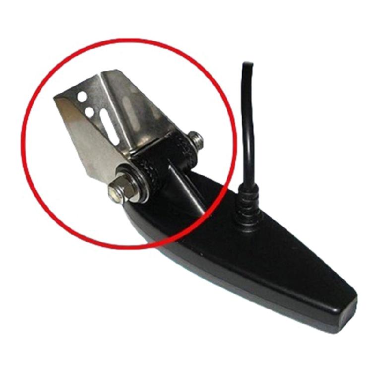 Boat Transom Mount Bracket for XNT 9 20, XNT 19 20 T, XNN 14 20 T, XIT 14 74 T Marine Transducer Installation, One Metal Hardware Set with Round