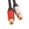 Stereo Audio Y Cable 2Rca Male To 3.5Mm Female Aux Jack Adapter Audio Cord For Computer Mp3 Phone Speaker Home Theater Dvd