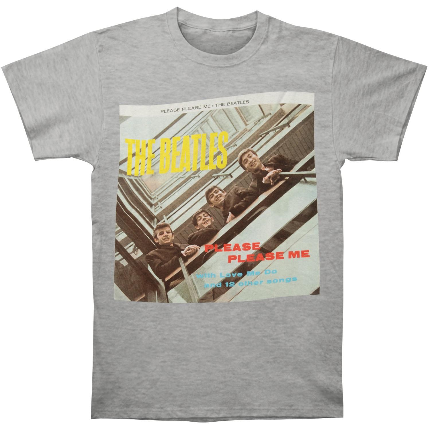 

Men s Beatles Please Please Me T-Shirt Mens Womens Tees Top Grey XL