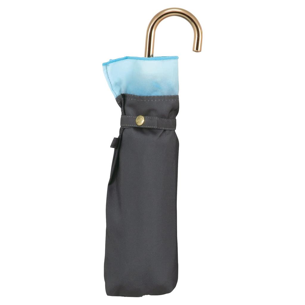 Folding with Blackout Organza Bicolor Fabric Light UV UPF Suitable for Sun and Product Wpc. Parasol, Mini, Charcoal, (100% Blocking, 100% Protection,