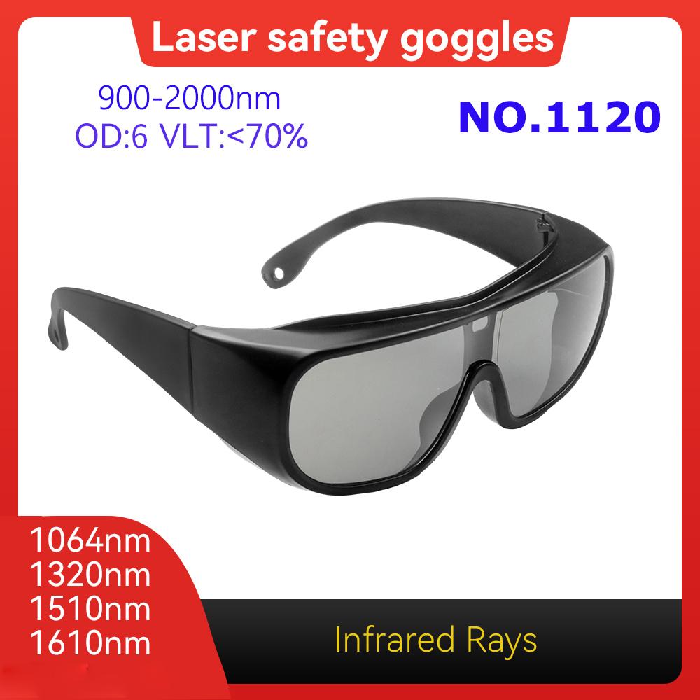 Lāzera aizsargbrilles 10600nm OD6 UV400 532nm