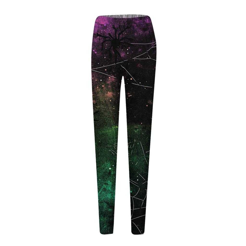 Women's Pants Halloween Printed Stretchy Soft Bottoms Casual Home Sleeping Pants