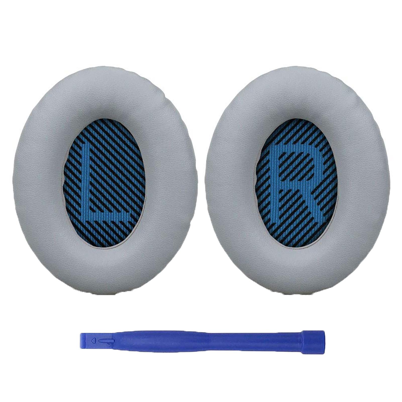 

Quality Protein Earphone Earpads Ear Cups for QC35 QC15 QC25 Headset Replacement Earpads Memory Material Pads 1 серый