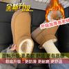 thick-soled snow boots women's new women's shoes fleece thickened warm non-slip short snow shoes cotton shoes