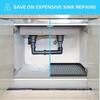 Durable Silicone Under-Sink Mat - Waterproof Drip Tray Liner For Kitchen & Bathroom Cabinets, Easy-Clean Storage Solution
