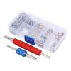 24TE 102x/Set R134A Car Auto Air Conditioning for Valve Set with 2 Way Remover Tool Kits for Repairing Car Syste